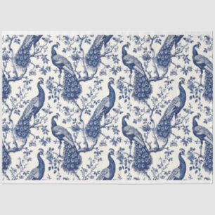 De Seda Papel Higiênico Tema Pavão no Estilo Chinoiserie