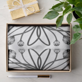 De Seda Papel Higiênico Tulip Owlsprey Branco e Preto H&S