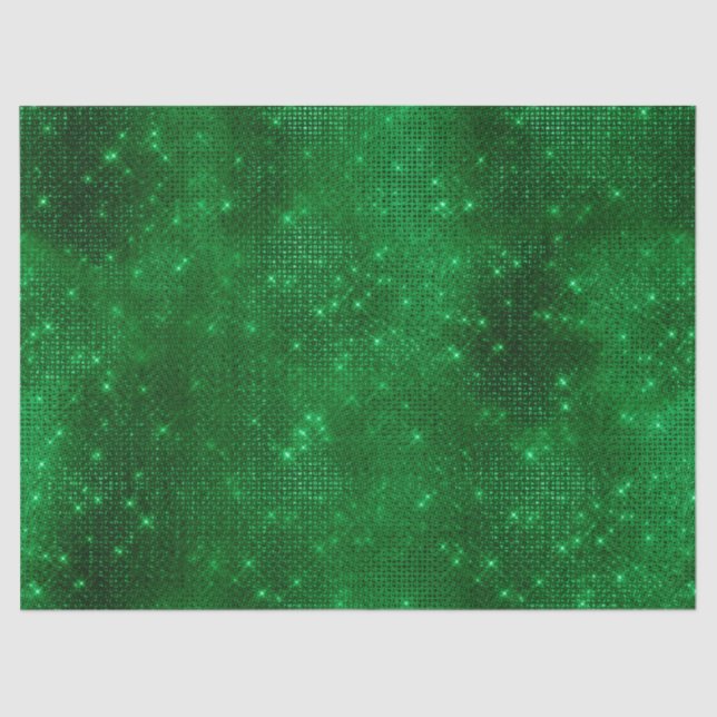 De Seda Papel Laminado Verde Brilhante (Frente )