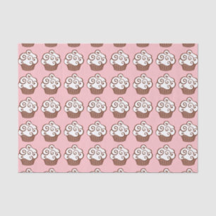 De Seda Papel no cupcake