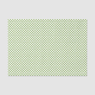 De Seda Papel no Tecido da Bolinhas da brilhante verde