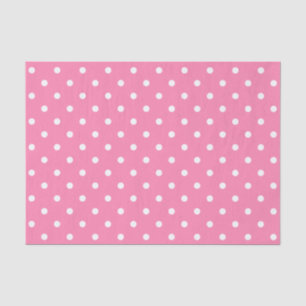 De Seda Papel no Tecido das Bolinhas Rosa