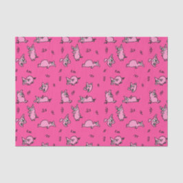 De Seda Papel no Tecido Suíno