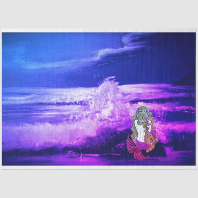 De Seda Papel para Desligamento e Tecidos do Mar Roxo (Frente )