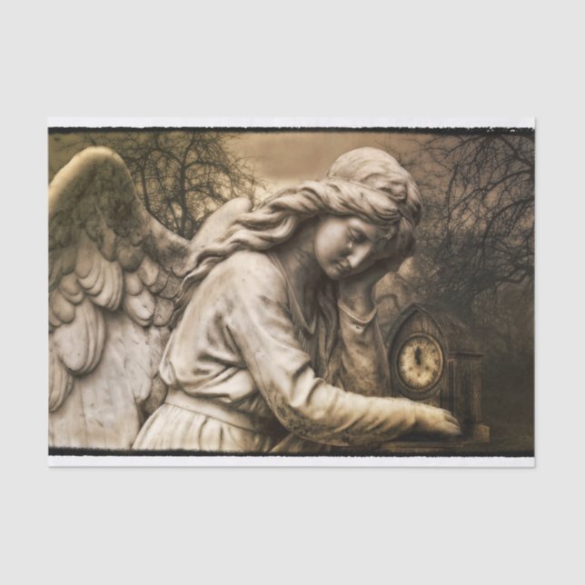 De Seda Papel para tecidos angulares góticos (Frente )