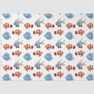 De Seda Papel para tecidos da série Marine Life Design 4