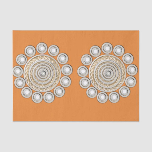 De Seda Papel para tecidos decorativos Corpo (Frente )