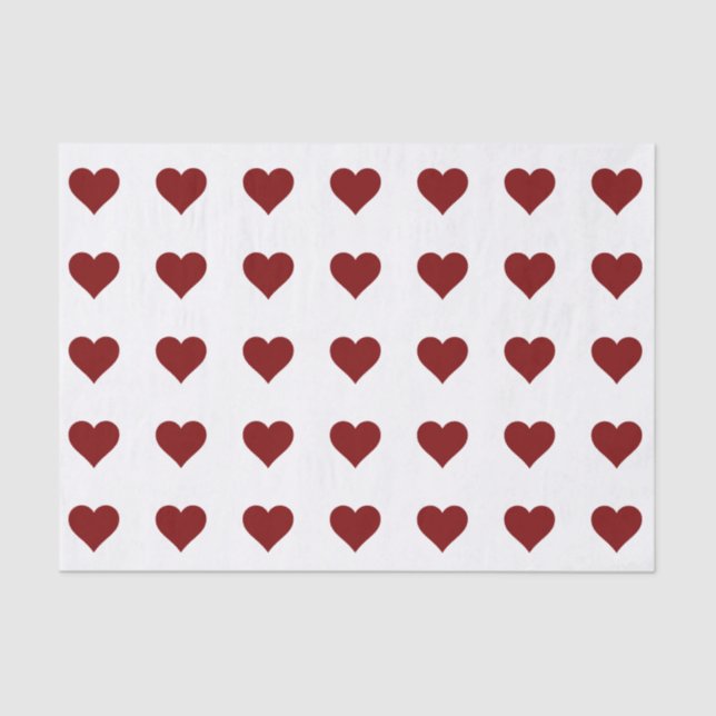 De Seda Papel para tecidos do CORAÇÃO RED (Frente )