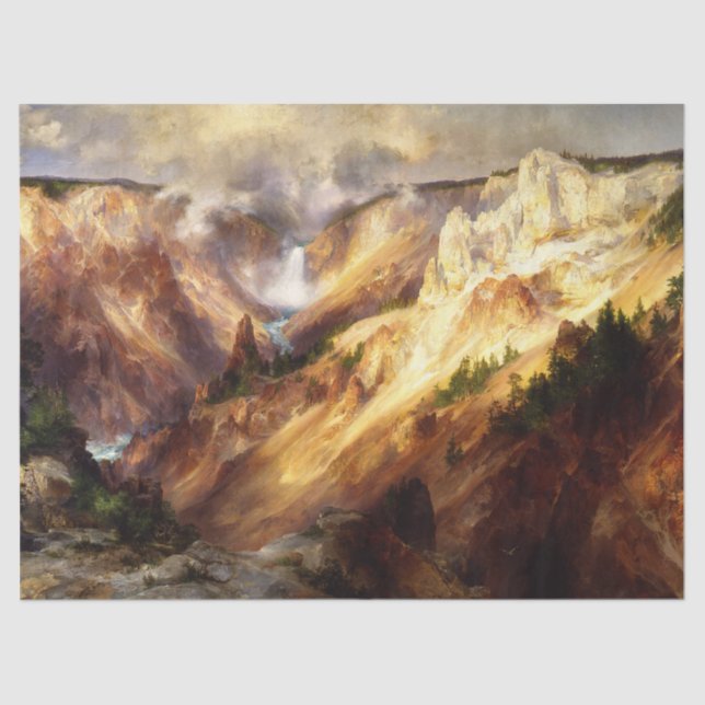 De Seda Papel para tecidos do rio Yellowstone (Frente )