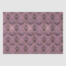 Papel para tecidos em árvore e mariposas