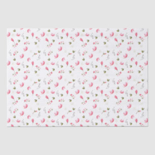 De Seda Papel para tecidos florais, cor-de-rosa, Magnolias
