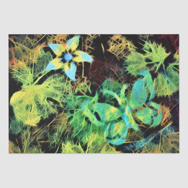 De Seda Papel para tecidos rodilhos e borboletas (Frente )