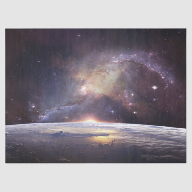 De Seda papel para tecidos terrestres e espaciais (Frente )