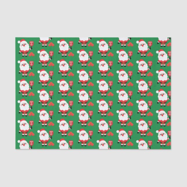 De Seda Papel    SantaTecido 🎅 Pickleball (Frente )