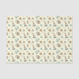 De Seda Papel Tecido (3) Brinquedos Vintage Fundo Amarelo