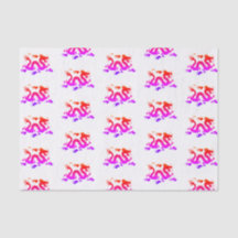 Papel Tecido Arco-Íris JAPONÊS Dragão