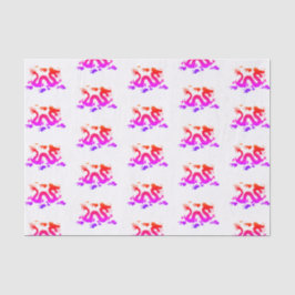 De Seda Papel Tecido Arco-Íris JAPONÊS Dragão