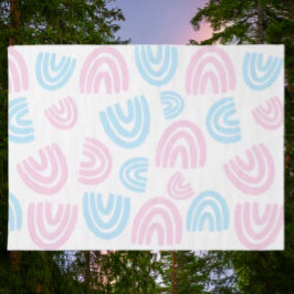 De Seda Papel Tecido Arco-íris Pastel Orgulho Trans