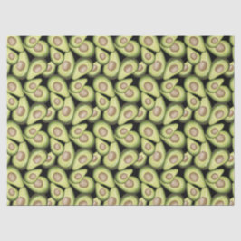 De Seda Papel Tecido "Avocado" Impressão