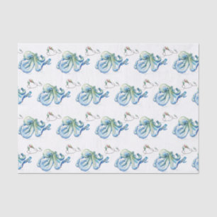 De Seda Papel Tecido Azul Natal Praia