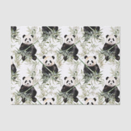 De Seda Papel Tecido Bamboo Panda