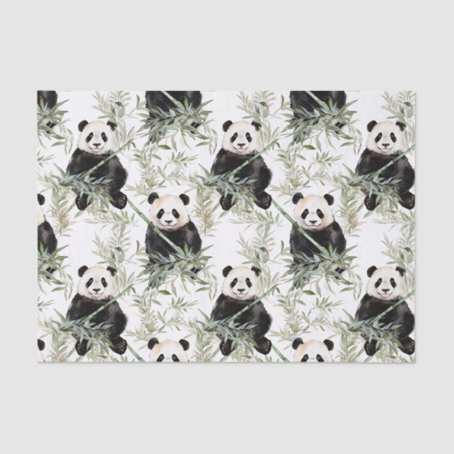 De Seda Papel Tecido Bamboo Panda (Frente )