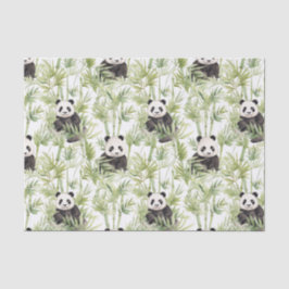 De Seda Papel Tecido Bamboo Panda