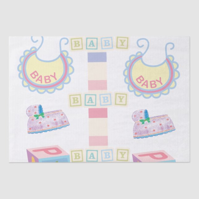 De Seda Papel Tecido Bebê (Frente )