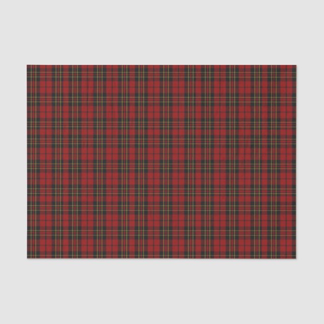De Seda Papel Tecido Brodie Tartan Xadrez (Frente )