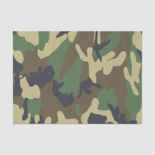 De Seda Papel Tecido Camo