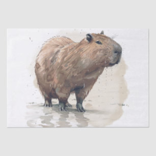De Seda Papel Tecido Capybara