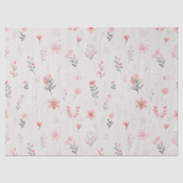 De Seda Papel Tecido com Padrão Floral Rosa Suave