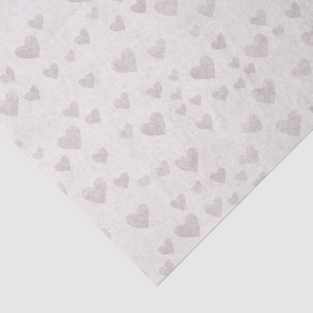 De Seda Papel Tecido Corações Neutros Macios (Detalhes )