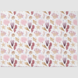 De Seda Papel Tecido da Série Vida Marinha Design 15