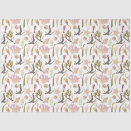 De Seda Papel Tecido da Série Vida Marinha Design 2