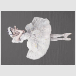 De Seda Papel Tecido da Série Watercolor Ballerina Design