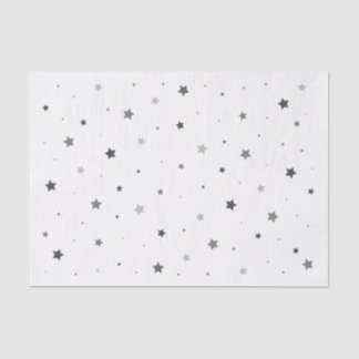 De Seda Papel Tecido das Estrelas da cinza