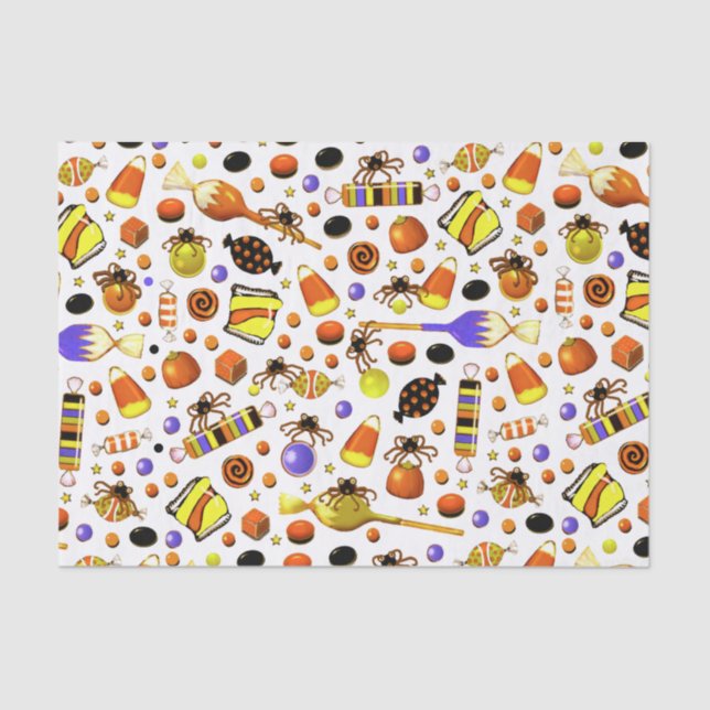 De Seda Papel Tecido Decor do Partido Halloween (Frente )