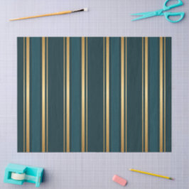De Seda Papel Tecido Decorativo Luxo Listra Azul Verde Dou