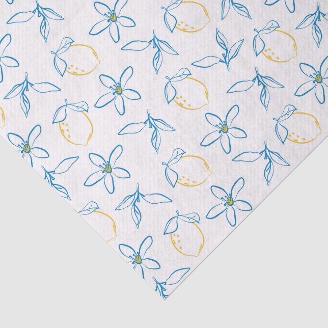 De Seda Papel Tecido Desenhado à Mão do Citrus (Detalhes)