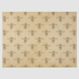 De Seda Papel Tecido Design Série Abelha Mel Vintage 9