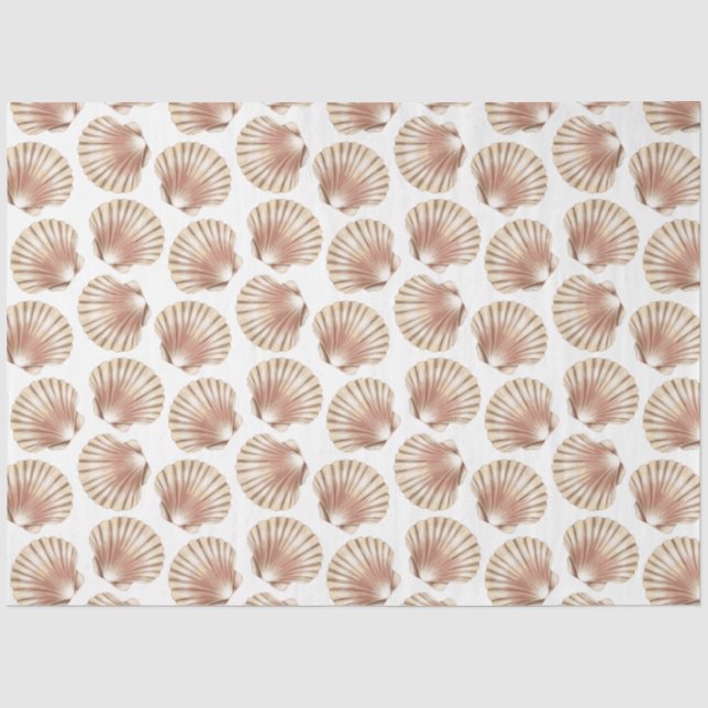 De Seda Papel Tecido Design Série Vida Marinha 18 (Frente )