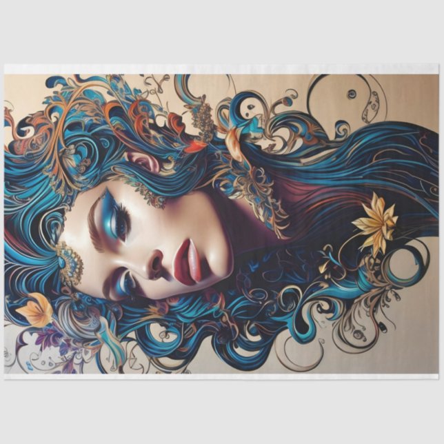 De Seda Papel Tecido Desligador da Expressão Artística (Frente )