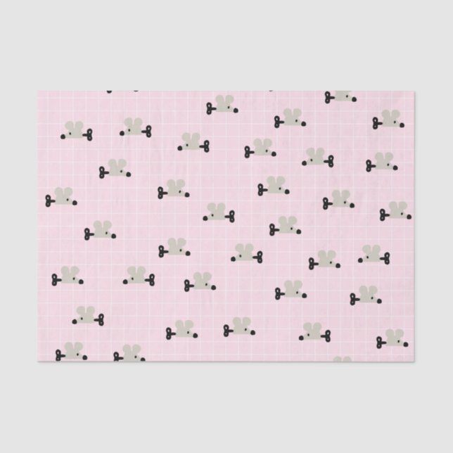 De Seda Papel Tecido do Tecido do Rato (Frente )