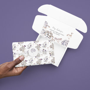 De Seda Papel Tecido Floral Boho 