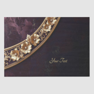 De Seda Papel Tecido Floral Dourado Ornamentado