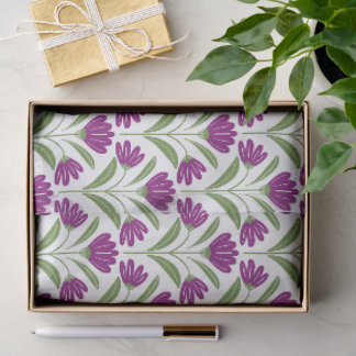 De Seda Papel Tecido Floral Retro Roxo | Botânica Vintage