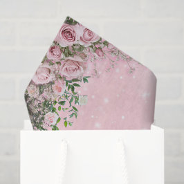 De Seda Papel Tecido Floral Rosa Corado
