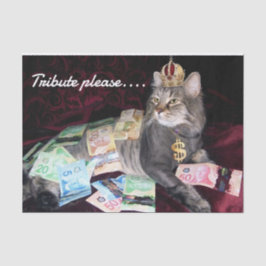 De Seda Papel Tecido Gato