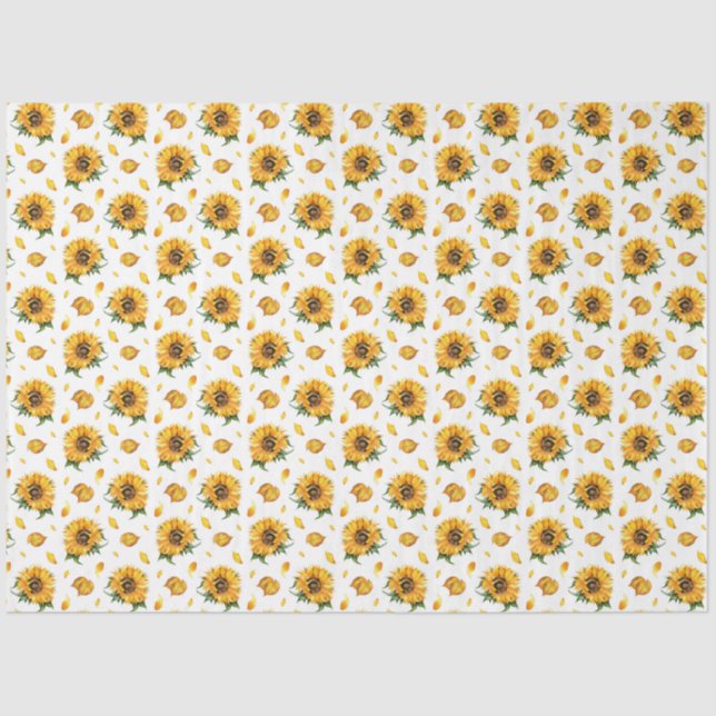 De Seda Papel Tecido Girassol (Frente )